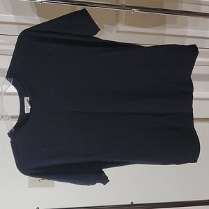 F21 plain black tee heavy jersey material